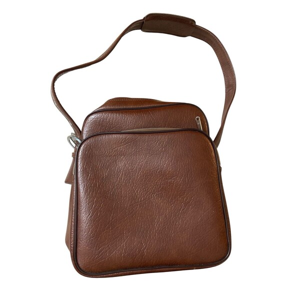 Interpur‎ 1970s Crossbody Lugagge Vintage Bag With Lock And Key Made In Korea - Picture 1 of 12